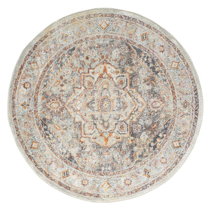 Luna Grey Round Rug