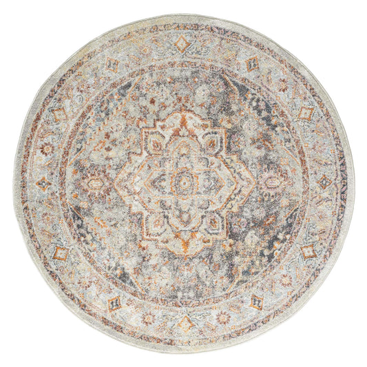 Luna Grey Round Rug