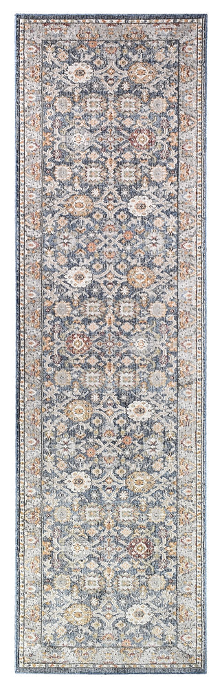 Medina Dark Blue Runner Rug A156A