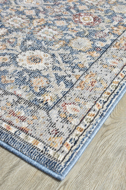 Medina Dark Blue Runner Rug A156A