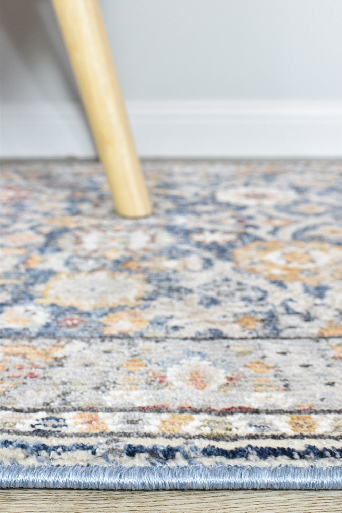 Medina Dark Blue Runner Rug A156A