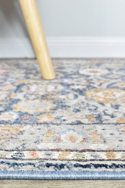 Medina Dark Blue Runner Rug A156A