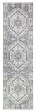 Medina Cream Blue Runner Rug A161A