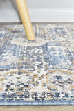 Medina Dark Blue Runner Rug 0318A