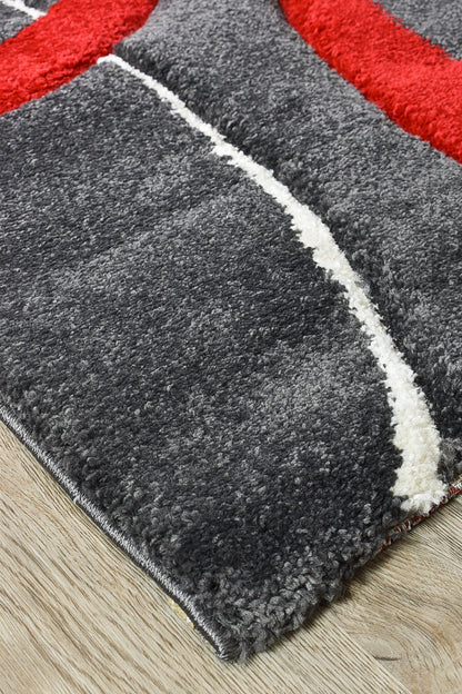 Dahlia 798 Dark Grey Red Runner