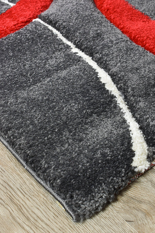 Dahlia 798 Dark Grey Red Runner