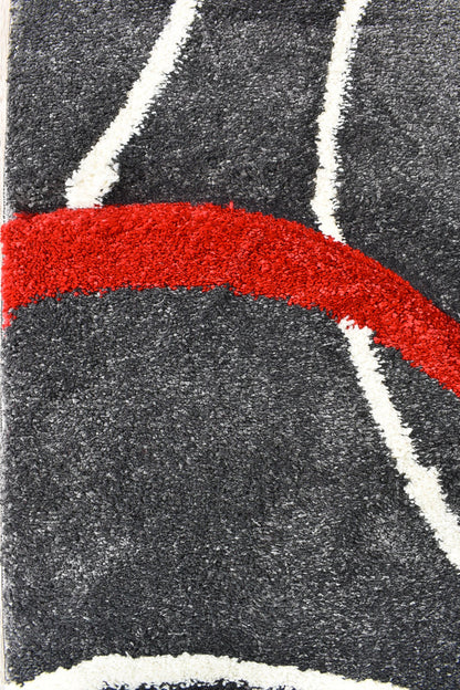 Dahlia 798 Dark Grey Red Runner
