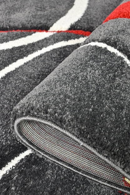 Dahlia 798 Dark Grey Red Runner