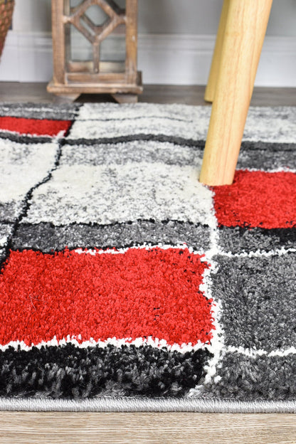 Dahlia 297 Dark Grey Red Runner