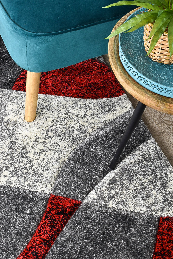 Dahlia 298 Dark Grey Red Runner