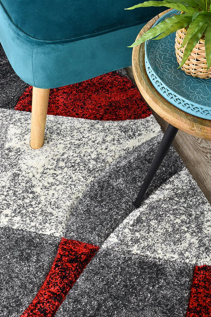 Dahlia 298 Dark Grey Red Runner