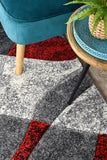 Dahlia 298 Dark Grey Red Runner