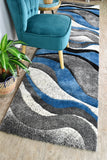 Dahlia 300 Light Grey Blue Runner