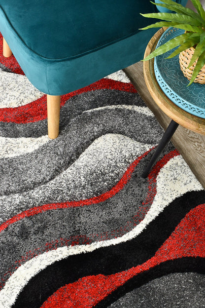 Dahlia 300 Light Grey Red Runner