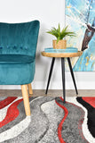 Dahlia 300 Light Grey Red Rug