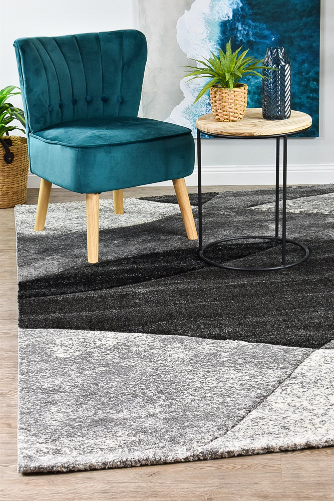 Dahlia 298 Dark Grey Light Grey Rug