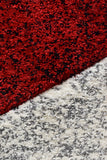 Dahlia 298 Dark Grey Red Rug