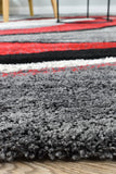 Dahlia 300 Light Grey Red Rug