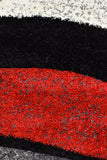 Dahlia 300 Light Grey Red Rug