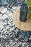 Dahlia 651 White Turquoise Rug