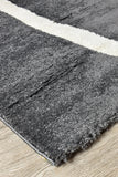 Dahlia 798 Dark Grey Red Rug