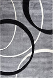 Dahlia 798 Light Grey Black Rug