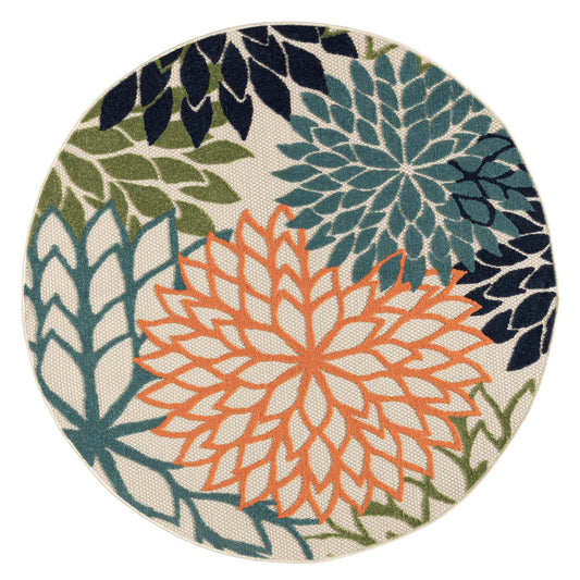 Monaco Green Round Rug