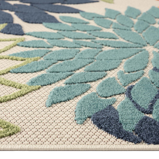 Monaco Green Round Rug