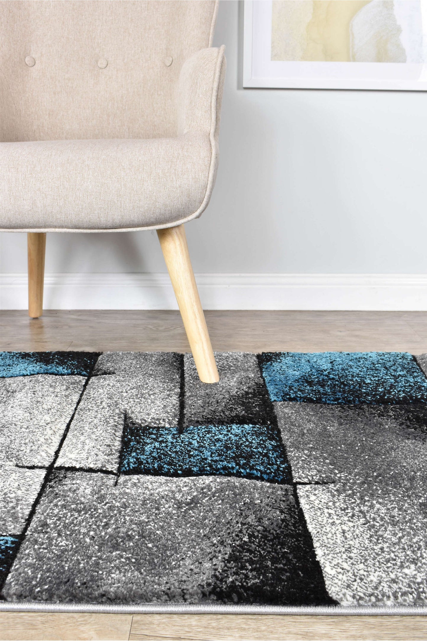 Novas 97A Grey Turquoise Runner
