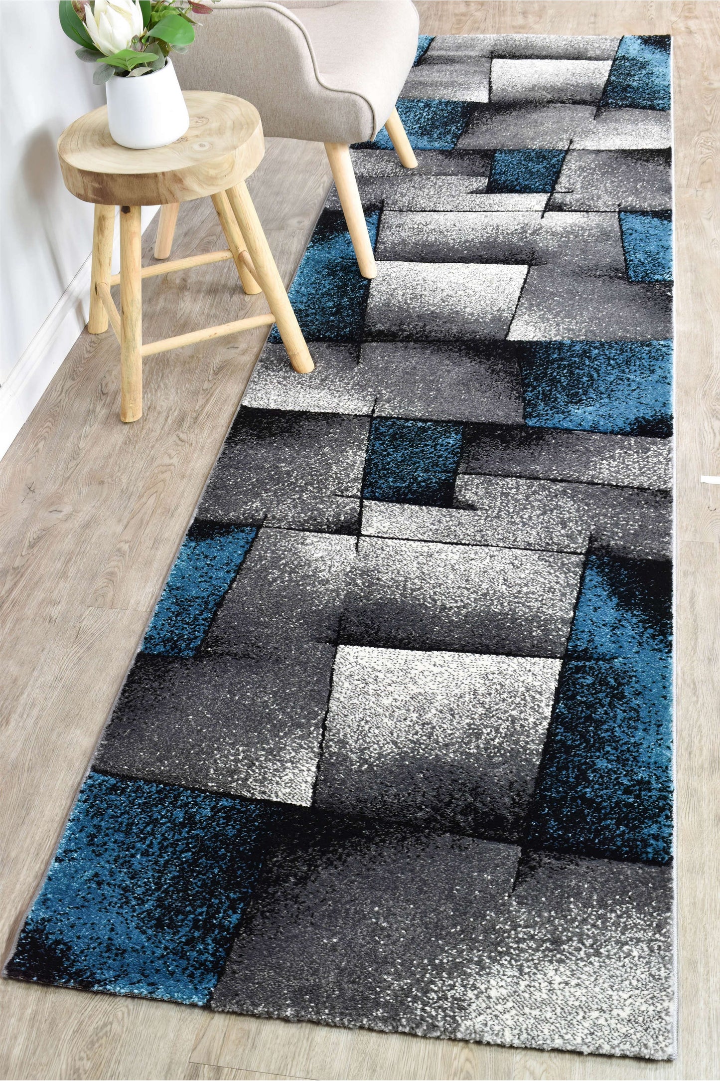 Novas 97A Grey Turquoise Runner