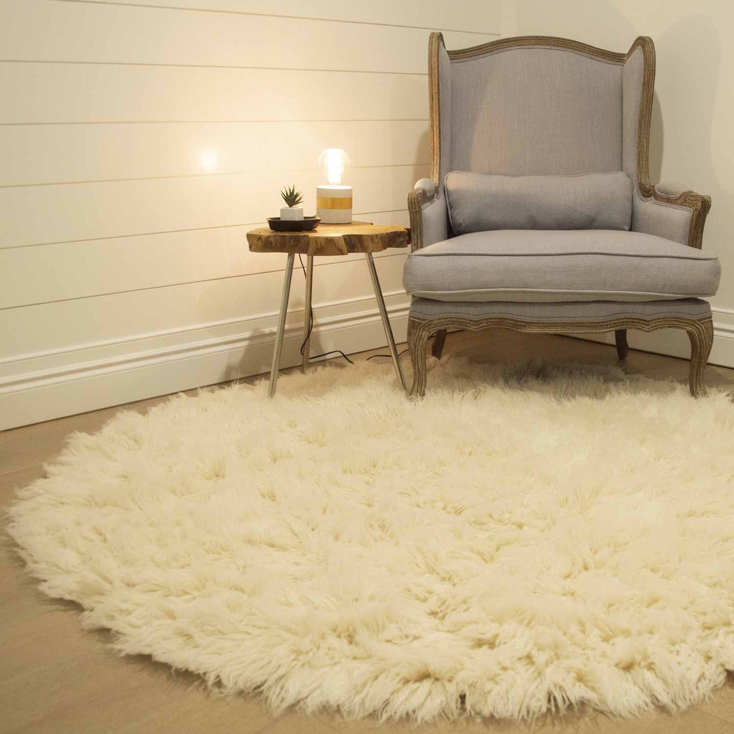 Pure New Zealand Wool 2000 GSM NATURAL Flokati