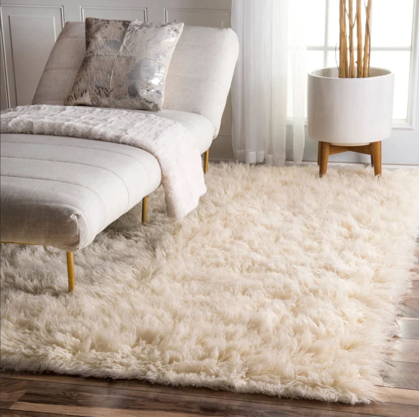 Pure New Zealand Wool 2000 GSM NATURAL Flokati