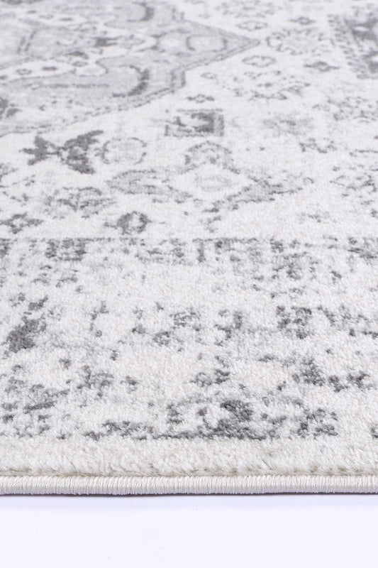 Provence Trellis Cream & Light Grey Rug - PROV10