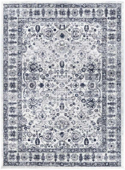 Provence Bonaparte Navy Cream Traditional Rug - PROV16
