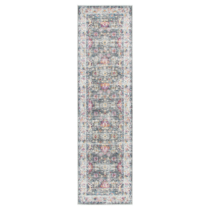 Provence Somerset Grey Multi Traditional Rug - PROV19