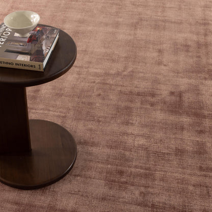 Mirra Rose Brown Viscose Rug