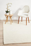 NATURAL CARLO FELTED WOOL BLEND RUG
