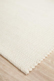 NATURAL CARLO FELTED WOOL BLEND RUG
