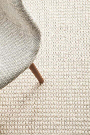 NATURAL CARLO FELTED WOOL BLEND RUG