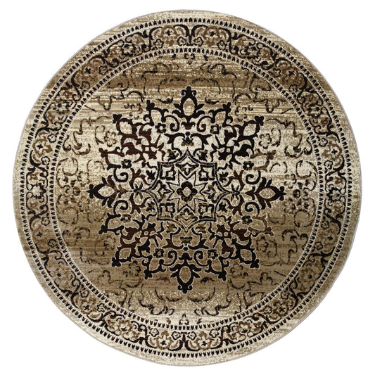 Sahara Beige Round Rug