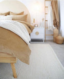 NATURAL CARLO FELTED WOOL BLEND RUG