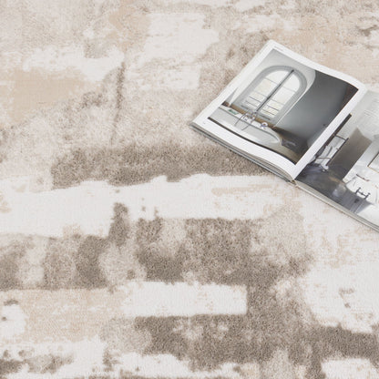 Wellington Abstract Wash Beige Rug - W008