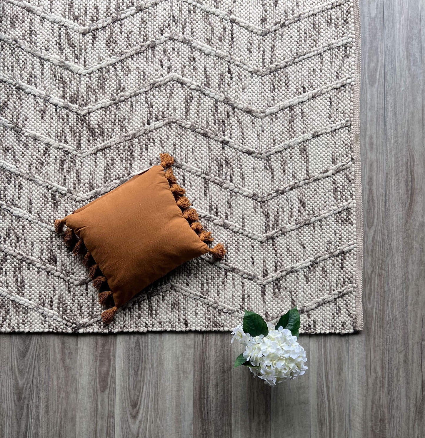 Waves Natural Rug