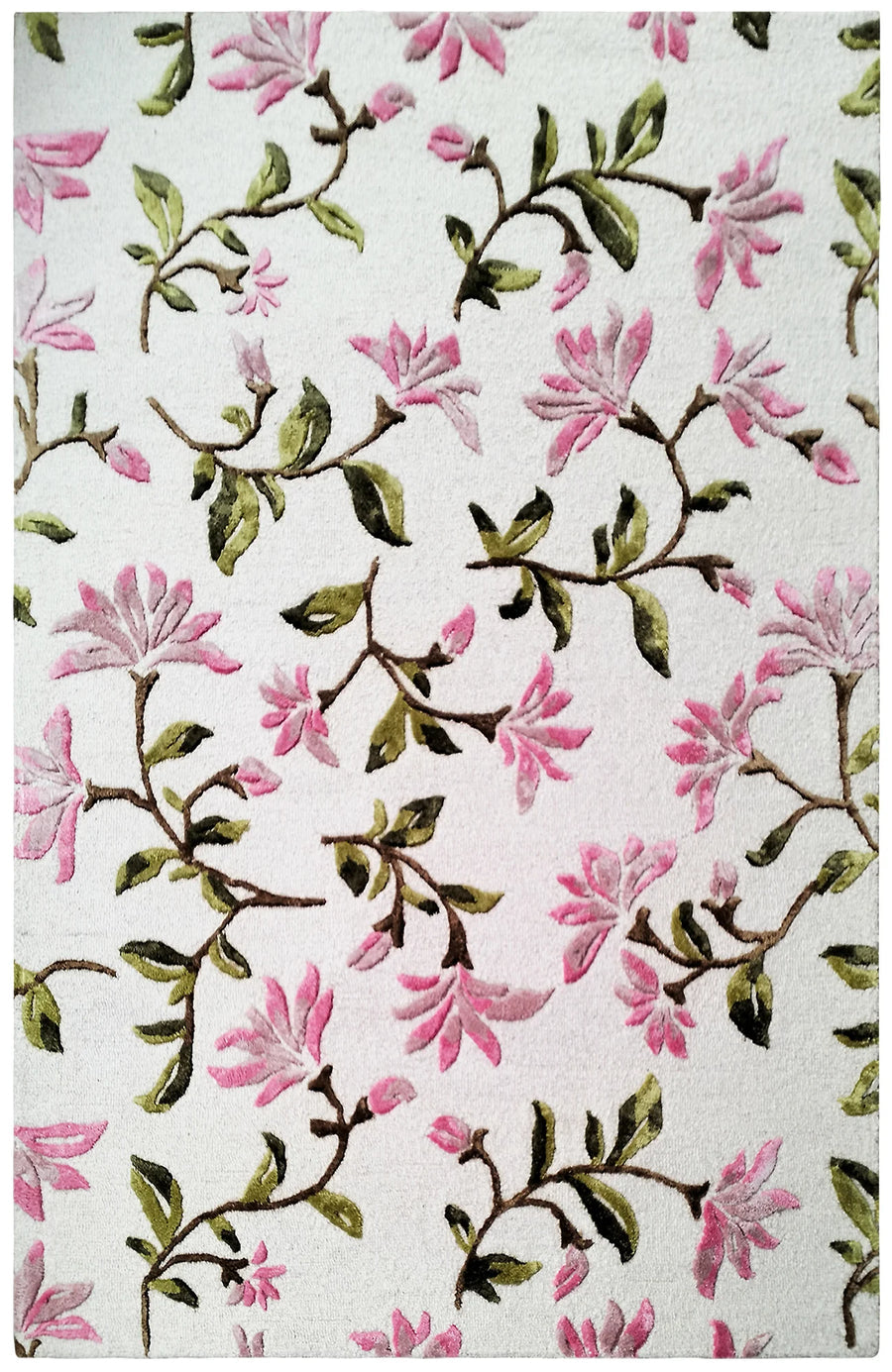 VALLILA IVORY MULTI PURE WOOL HAND TUFTED FLOOR RUG