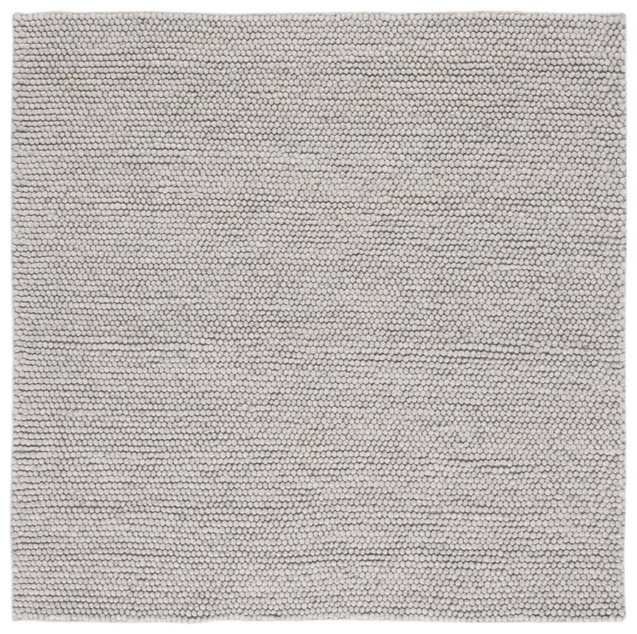 Pebble Hand Woven 80% Wool And 20% Cotton Rug - Light Grey / Ivory