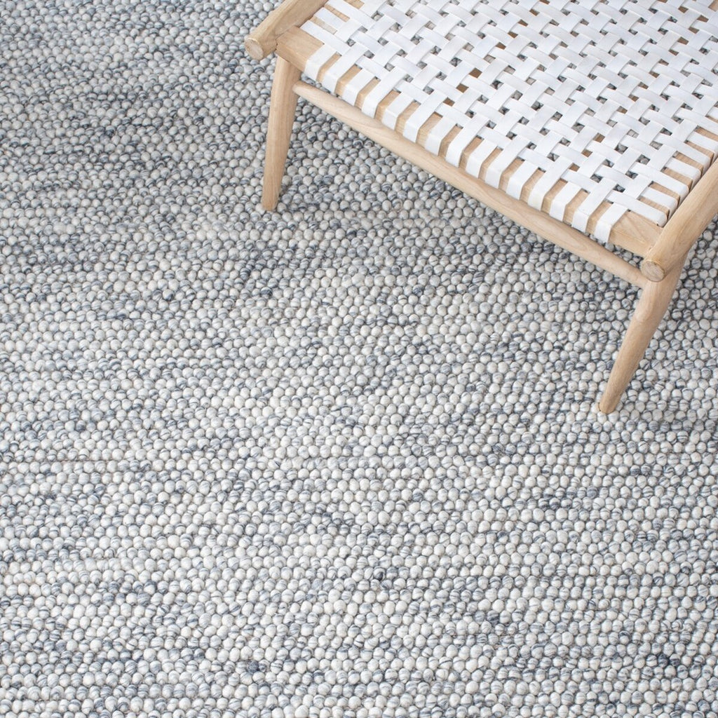 Pebble Hand Woven Light Grey Rug