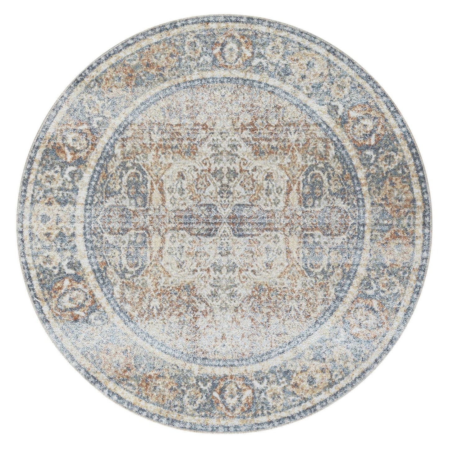 Easy Coral Round Rug