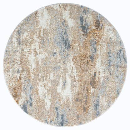 Amber Taupe Round Rug