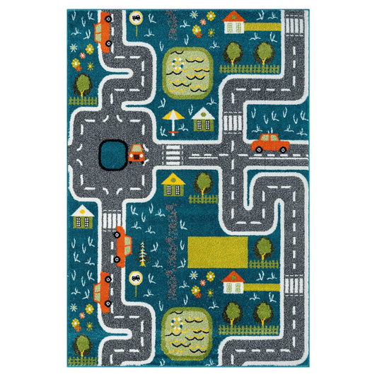 Kidsville Blue Rug