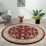 Estate Red Round Rug